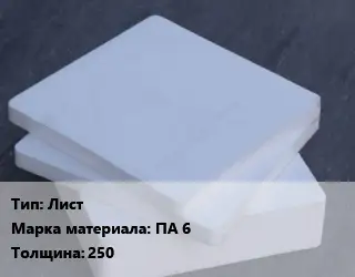 Капролон плита Лист ПА 6 s=250